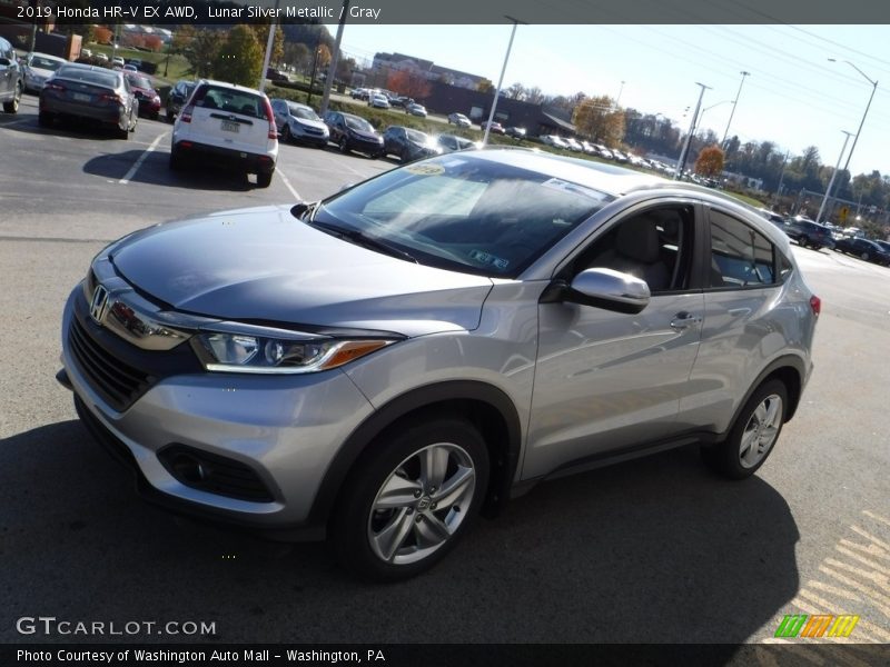 Lunar Silver Metallic / Gray 2019 Honda HR-V EX AWD