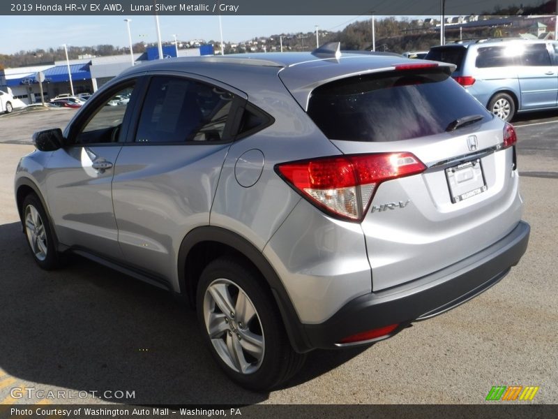 Lunar Silver Metallic / Gray 2019 Honda HR-V EX AWD