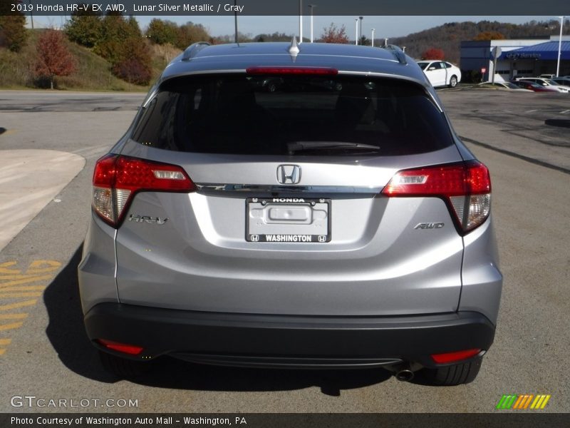 Lunar Silver Metallic / Gray 2019 Honda HR-V EX AWD