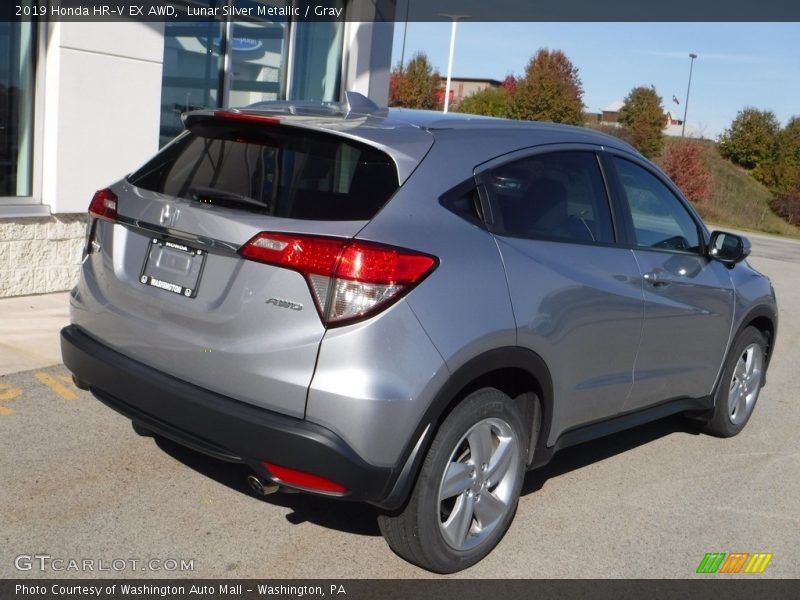 Lunar Silver Metallic / Gray 2019 Honda HR-V EX AWD