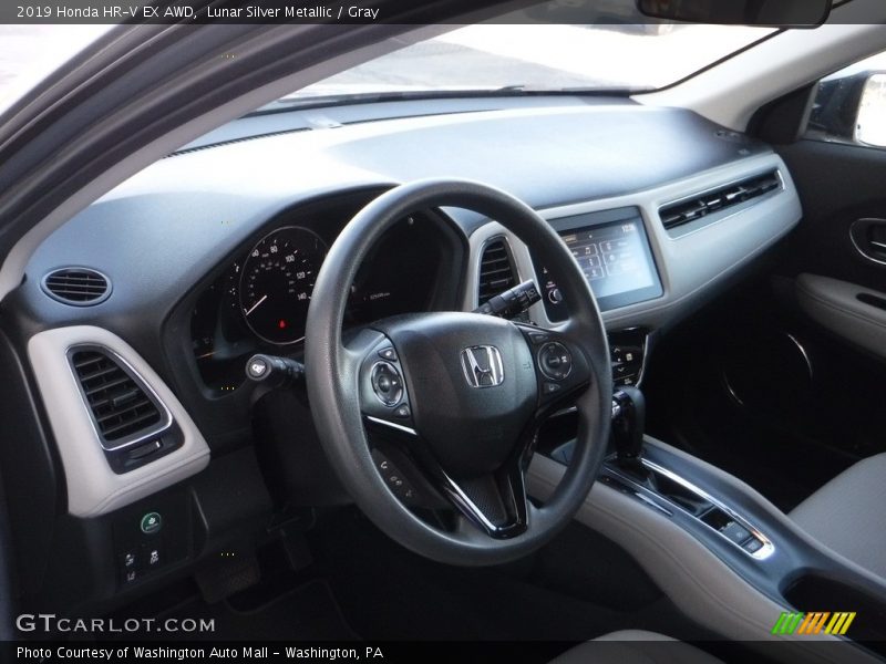Lunar Silver Metallic / Gray 2019 Honda HR-V EX AWD