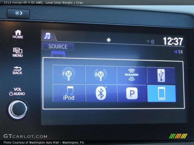 Lunar Silver Metallic / Gray 2019 Honda HR-V EX AWD
