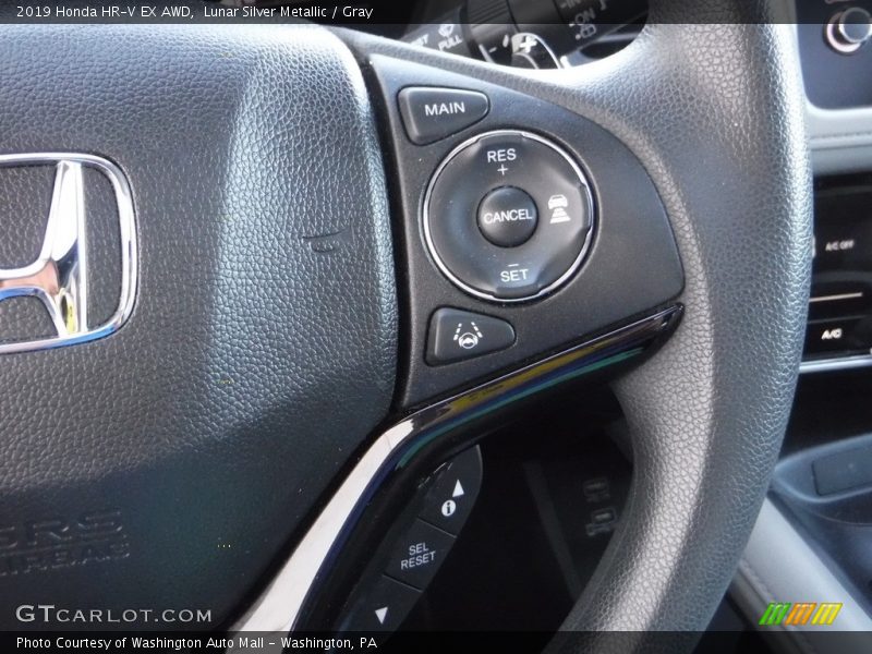 Lunar Silver Metallic / Gray 2019 Honda HR-V EX AWD