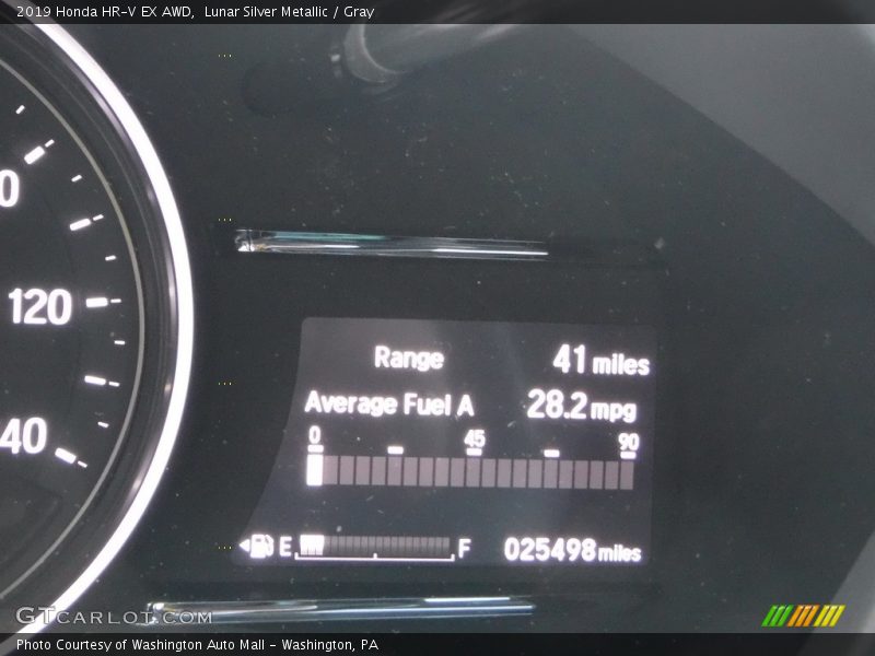 Lunar Silver Metallic / Gray 2019 Honda HR-V EX AWD