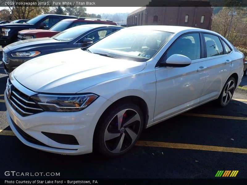Pure White / Titan Black 2019 Volkswagen Jetta S