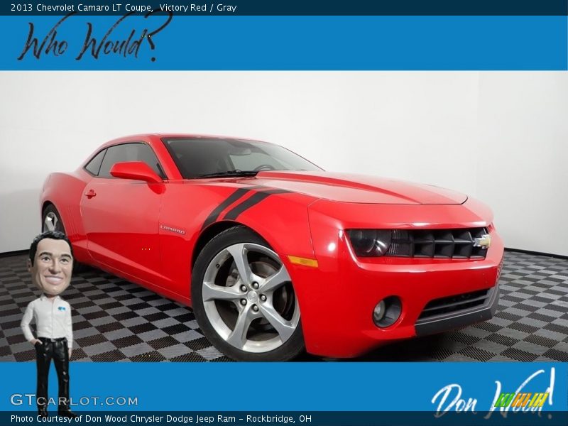 Victory Red / Gray 2013 Chevrolet Camaro LT Coupe