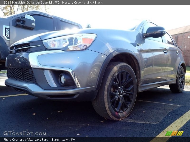 Mercury Gray Metallic / Black 2018 Mitsubishi Outlander Sport LE AWC