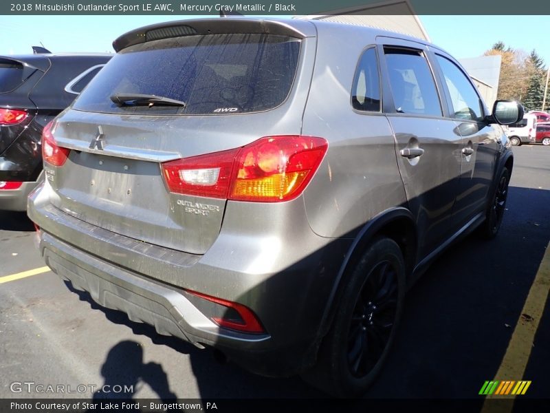 Mercury Gray Metallic / Black 2018 Mitsubishi Outlander Sport LE AWC