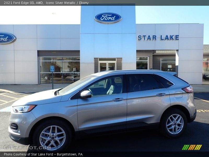 Iconic Silver Metallic / Ebony 2021 Ford Edge SEL AWD