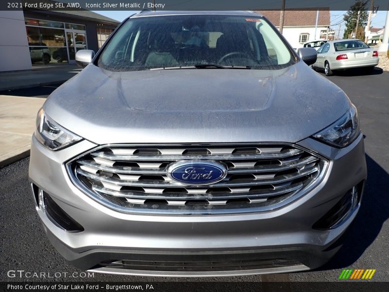 Iconic Silver Metallic / Ebony 2021 Ford Edge SEL AWD