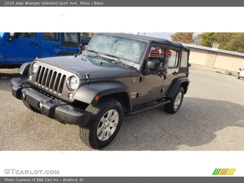 Rhino / Black 2016 Jeep Wrangler Unlimited Sport 4x4