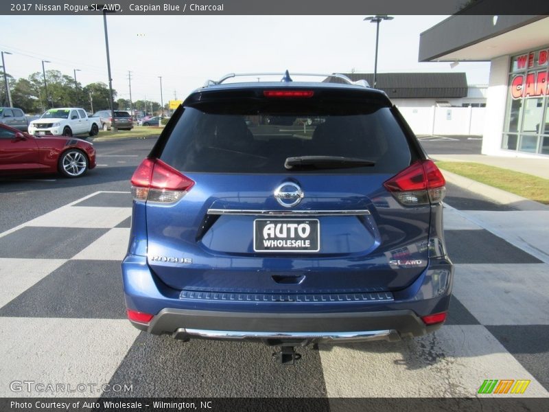 Caspian Blue / Charcoal 2017 Nissan Rogue SL AWD