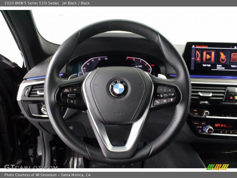 Jet Black / Black 2020 BMW 5 Series 530i Sedan