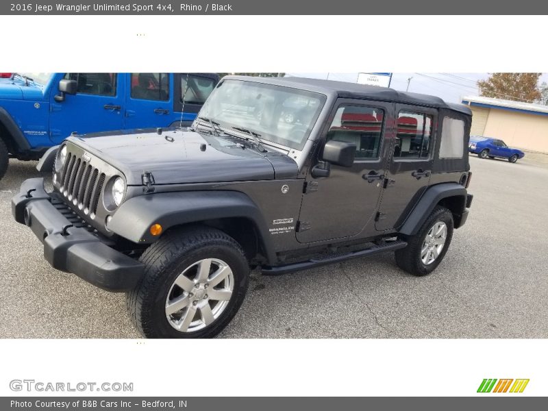 Rhino / Black 2016 Jeep Wrangler Unlimited Sport 4x4