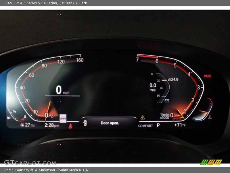 Jet Black / Black 2020 BMW 5 Series 530i Sedan
