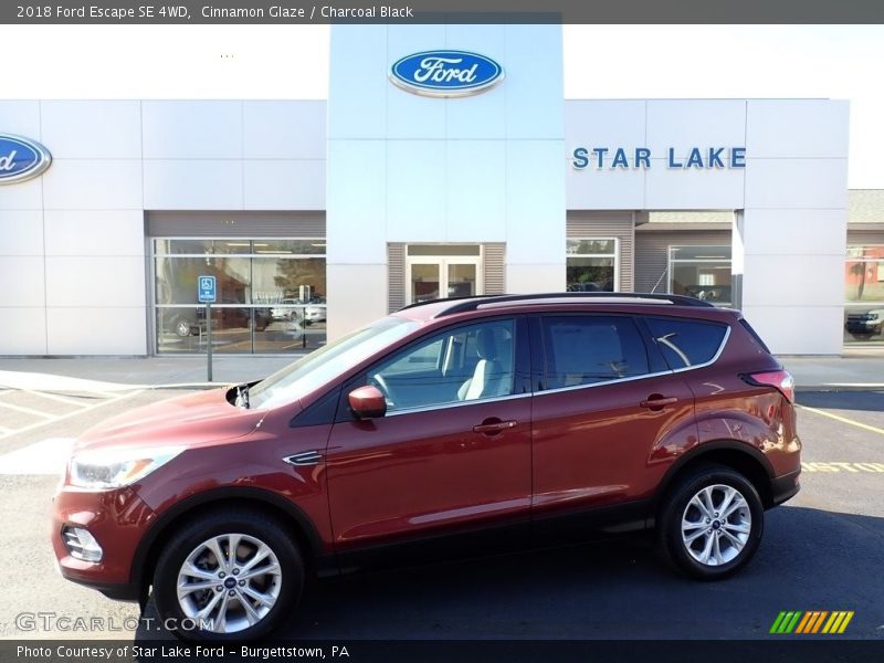 Cinnamon Glaze / Charcoal Black 2018 Ford Escape SE 4WD