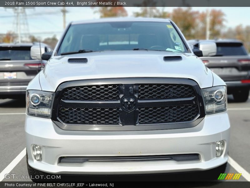 Bright Silver Metallic / Black 2018 Ram 1500 Sport Crew Cab 4x4