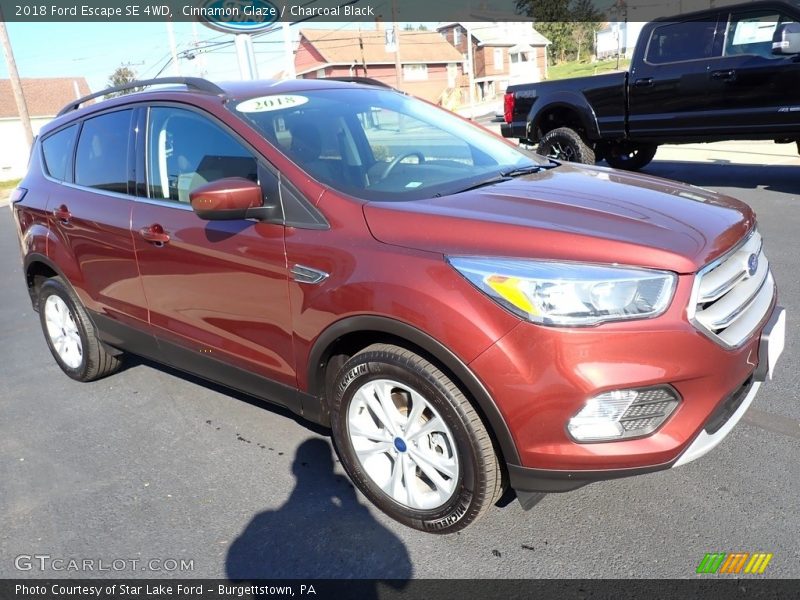 Cinnamon Glaze / Charcoal Black 2018 Ford Escape SE 4WD