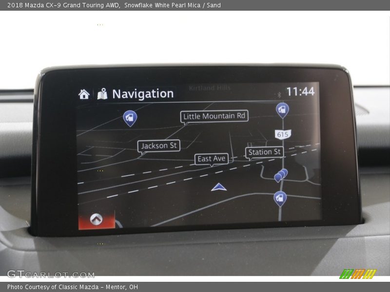 Snowflake White Pearl Mica / Sand 2018 Mazda CX-9 Grand Touring AWD