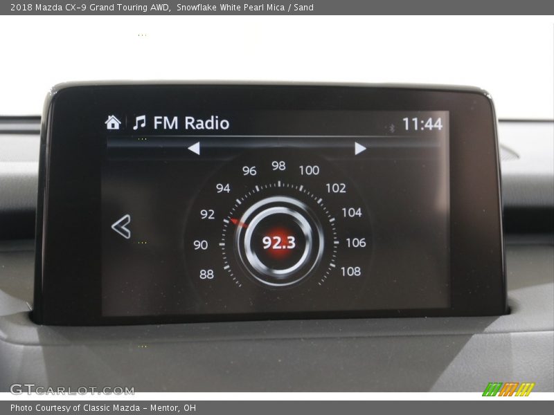 Snowflake White Pearl Mica / Sand 2018 Mazda CX-9 Grand Touring AWD