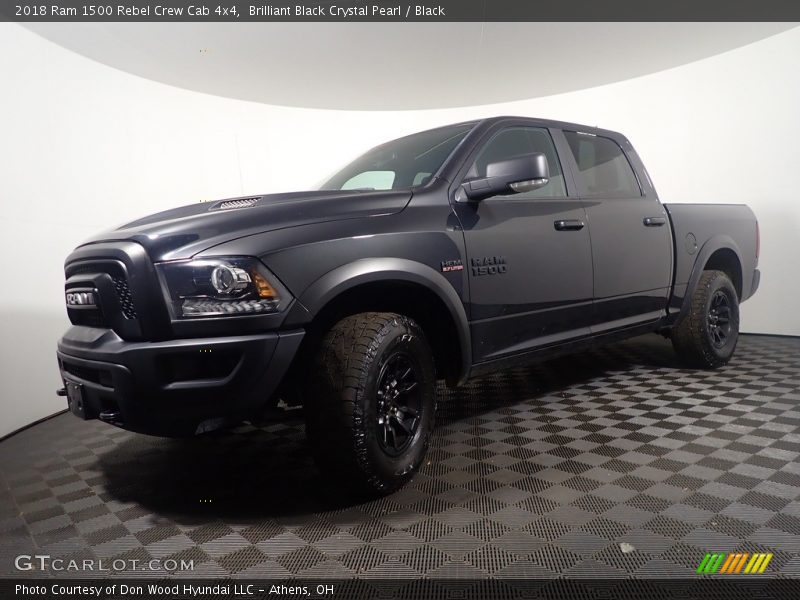 Brilliant Black Crystal Pearl / Black 2018 Ram 1500 Rebel Crew Cab 4x4