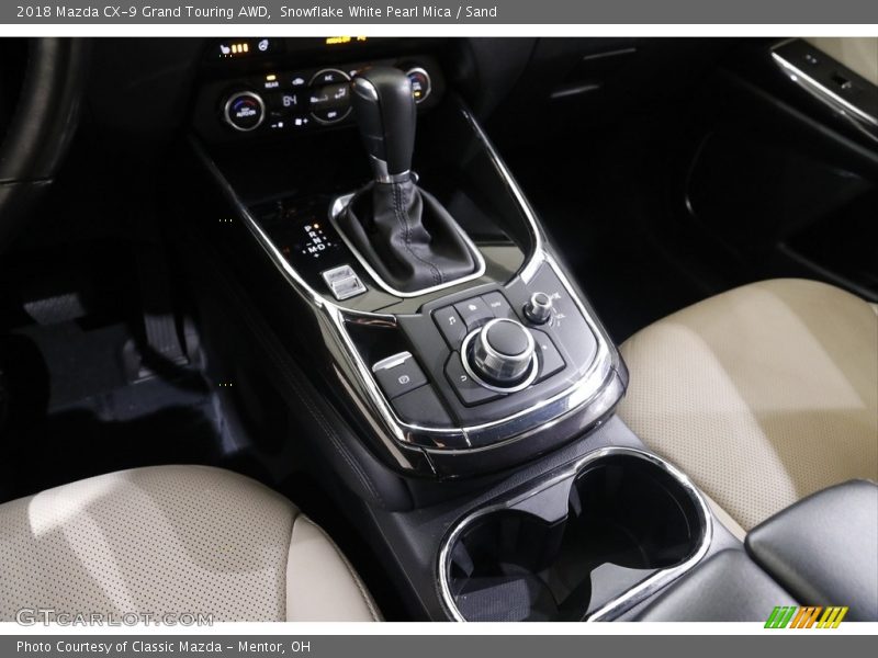 Snowflake White Pearl Mica / Sand 2018 Mazda CX-9 Grand Touring AWD