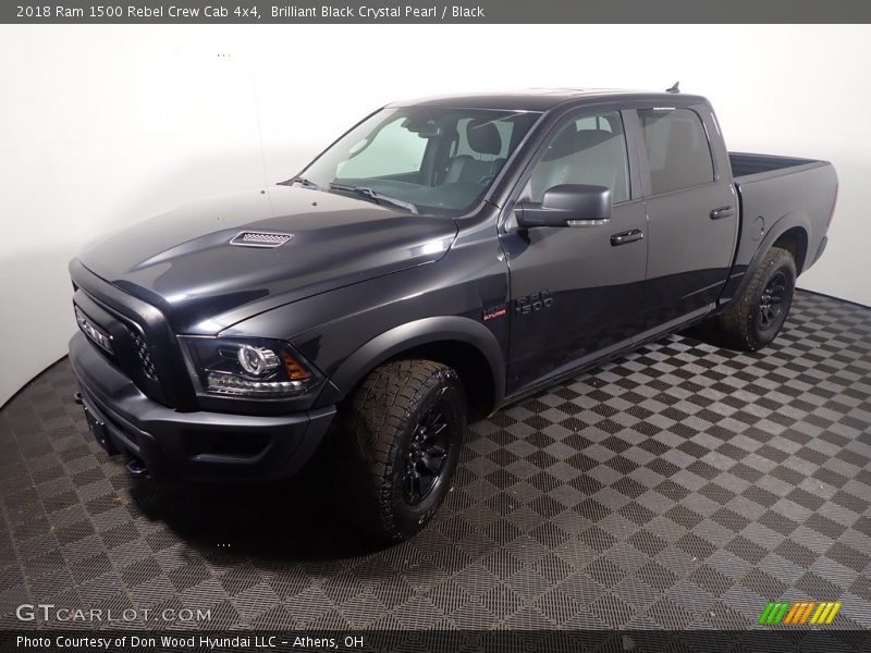 Brilliant Black Crystal Pearl / Black 2018 Ram 1500 Rebel Crew Cab 4x4