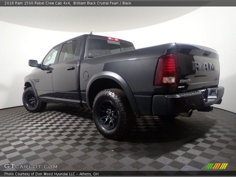 Brilliant Black Crystal Pearl / Black 2018 Ram 1500 Rebel Crew Cab 4x4