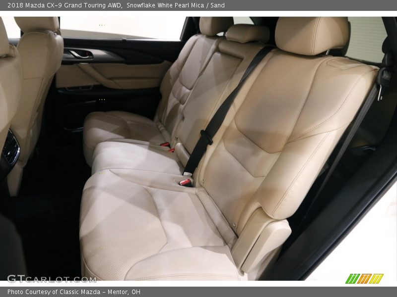 Snowflake White Pearl Mica / Sand 2018 Mazda CX-9 Grand Touring AWD