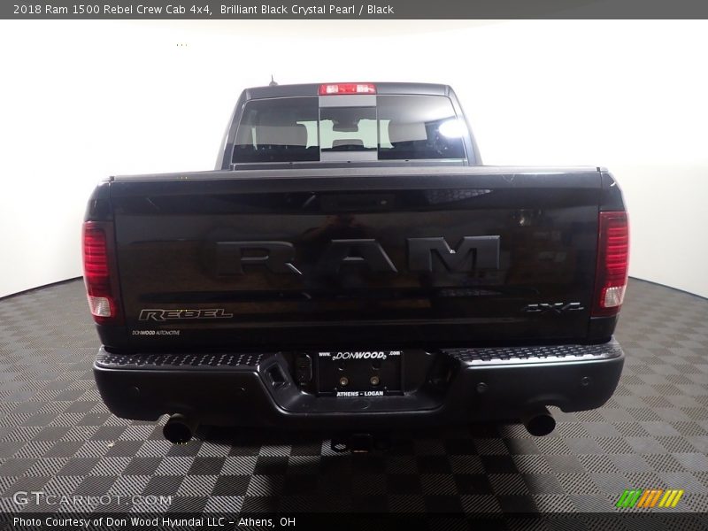 Brilliant Black Crystal Pearl / Black 2018 Ram 1500 Rebel Crew Cab 4x4