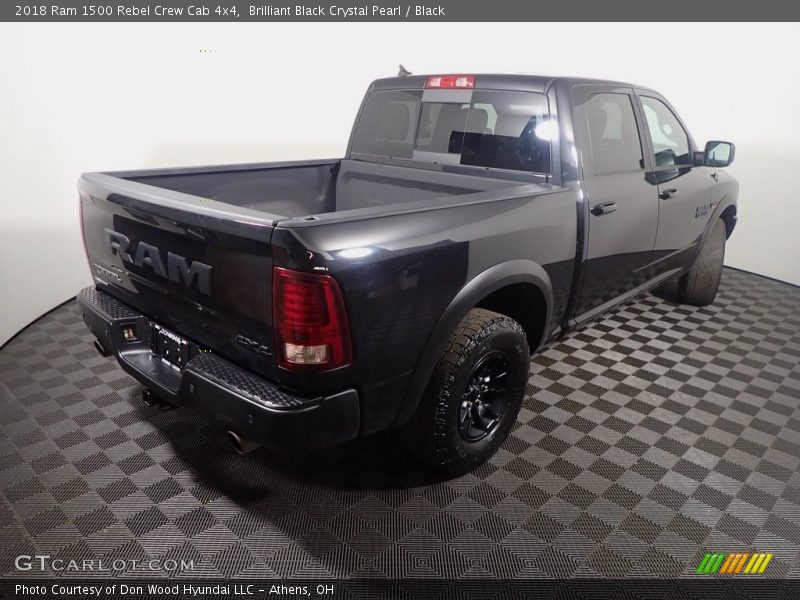 Brilliant Black Crystal Pearl / Black 2018 Ram 1500 Rebel Crew Cab 4x4