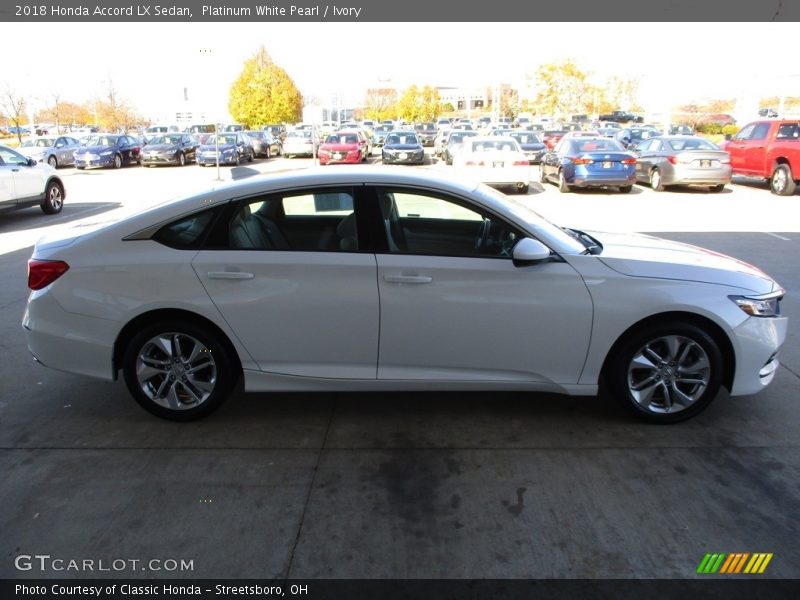 Platinum White Pearl / Ivory 2018 Honda Accord LX Sedan