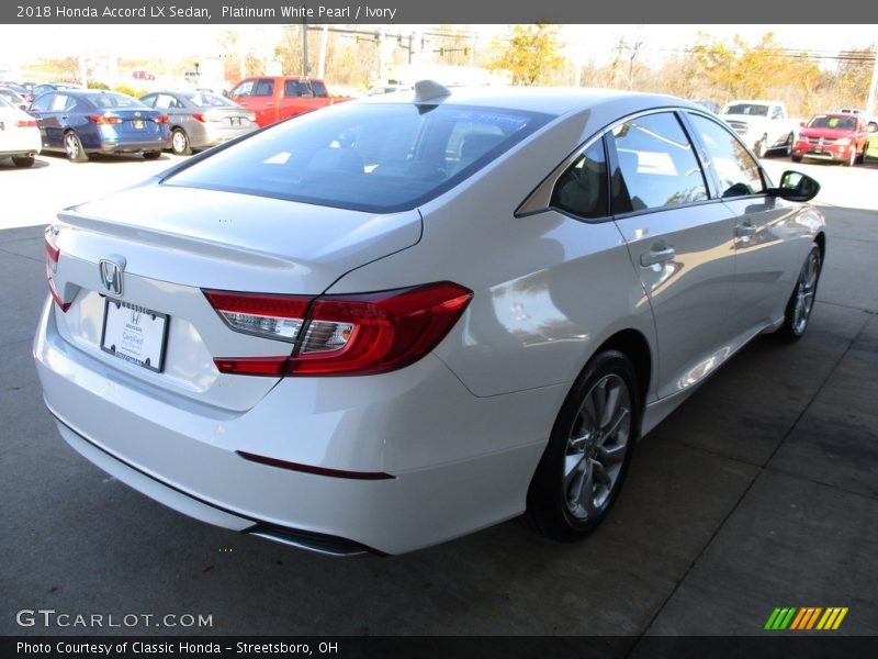Platinum White Pearl / Ivory 2018 Honda Accord LX Sedan