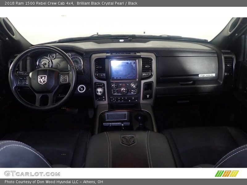 Brilliant Black Crystal Pearl / Black 2018 Ram 1500 Rebel Crew Cab 4x4