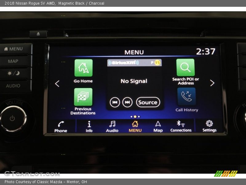 Magnetic Black / Charcoal 2018 Nissan Rogue SV AWD