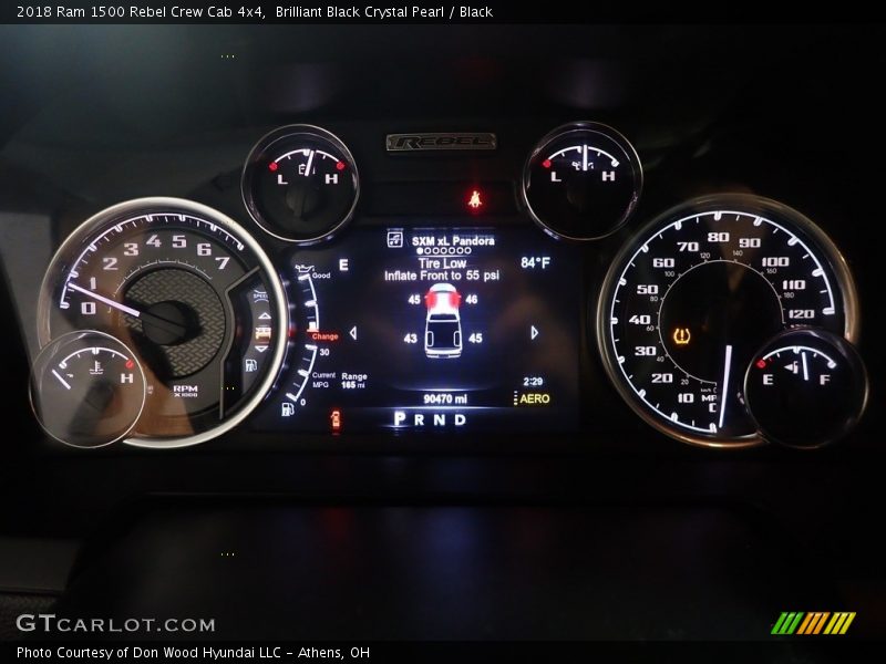 Brilliant Black Crystal Pearl / Black 2018 Ram 1500 Rebel Crew Cab 4x4