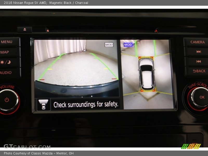 Magnetic Black / Charcoal 2018 Nissan Rogue SV AWD