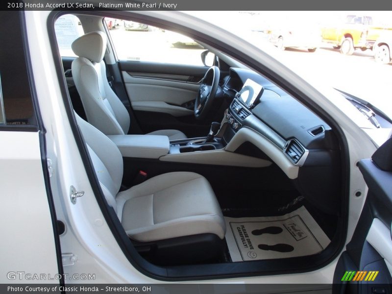 Platinum White Pearl / Ivory 2018 Honda Accord LX Sedan