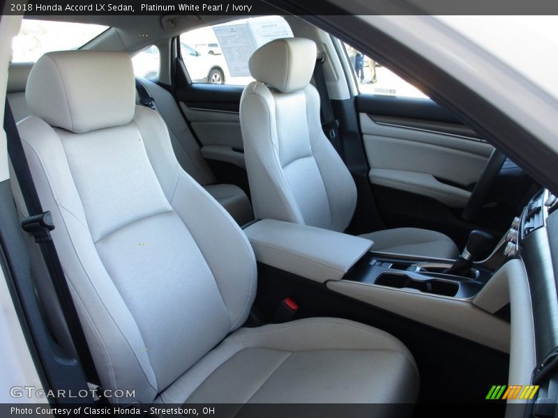 Platinum White Pearl / Ivory 2018 Honda Accord LX Sedan