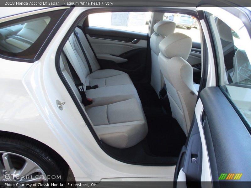 Platinum White Pearl / Ivory 2018 Honda Accord LX Sedan