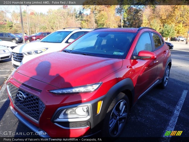 Pulse Red / Black 2020 Hyundai Kona Limited AWD