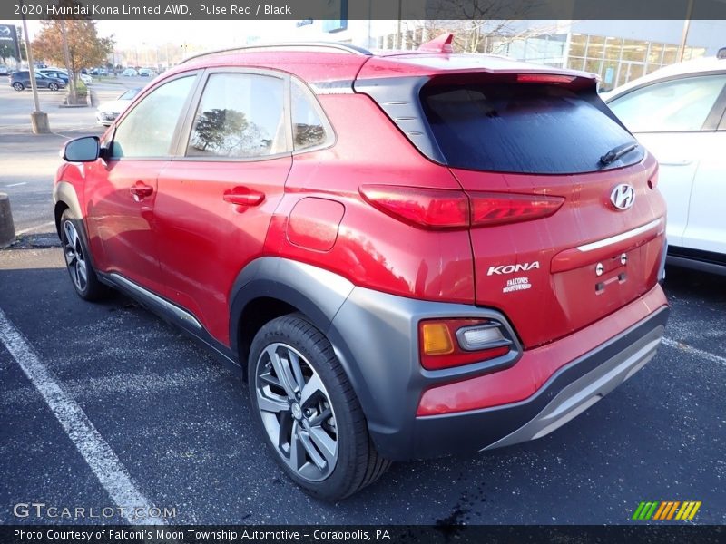 Pulse Red / Black 2020 Hyundai Kona Limited AWD