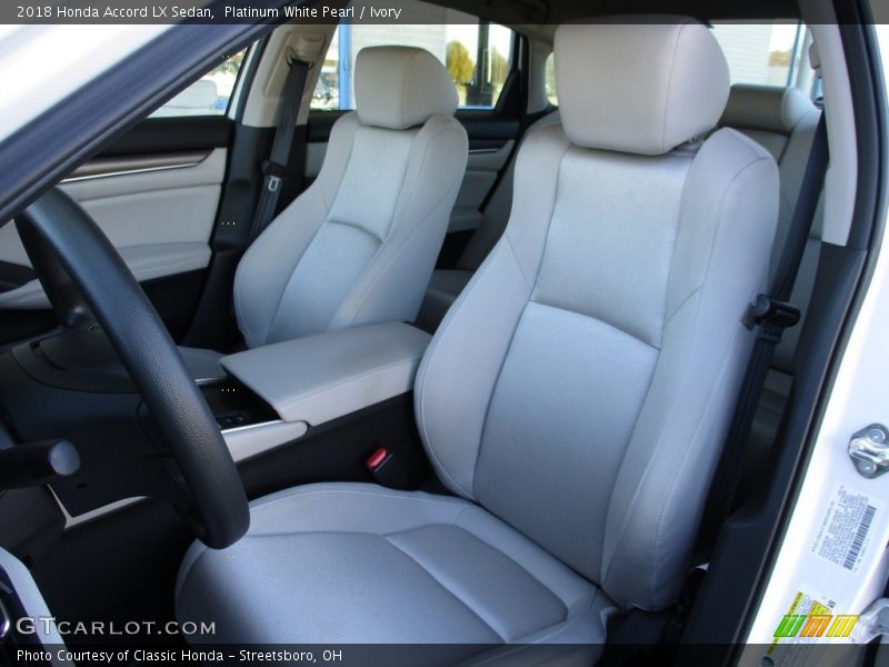 Platinum White Pearl / Ivory 2018 Honda Accord LX Sedan