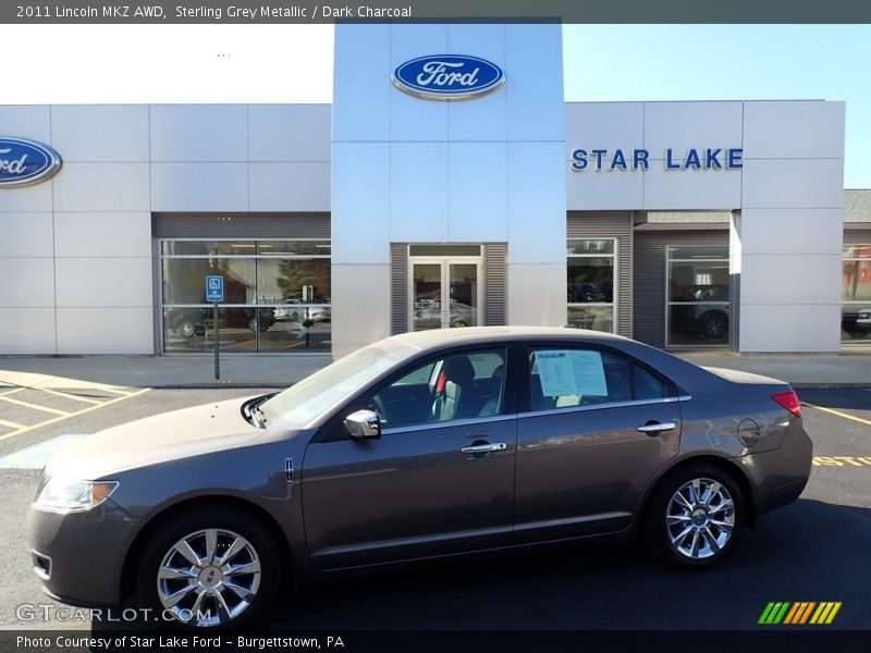 Sterling Grey Metallic / Dark Charcoal 2011 Lincoln MKZ AWD