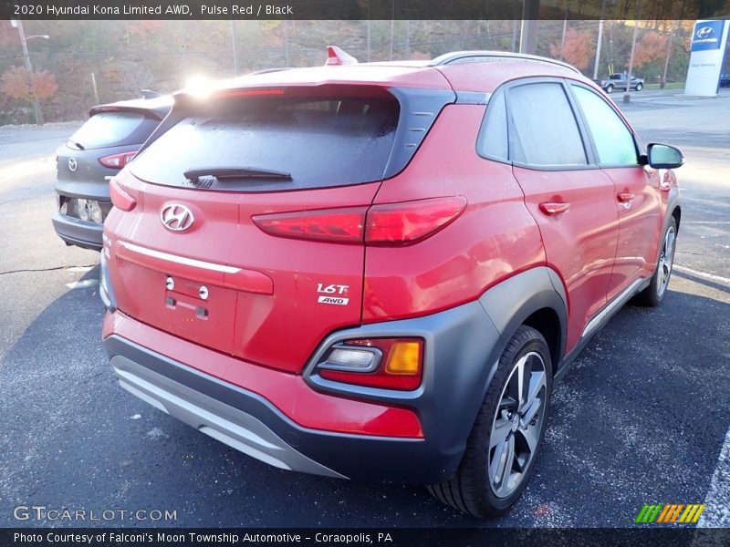 Pulse Red / Black 2020 Hyundai Kona Limited AWD