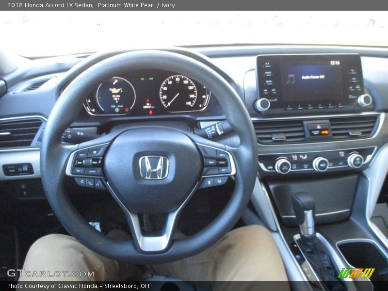 Platinum White Pearl / Ivory 2018 Honda Accord LX Sedan