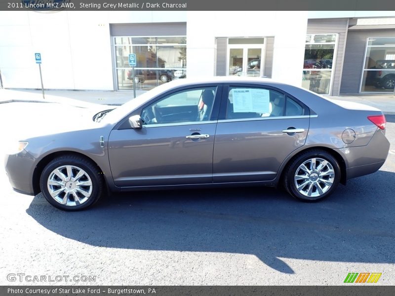 Sterling Grey Metallic / Dark Charcoal 2011 Lincoln MKZ AWD