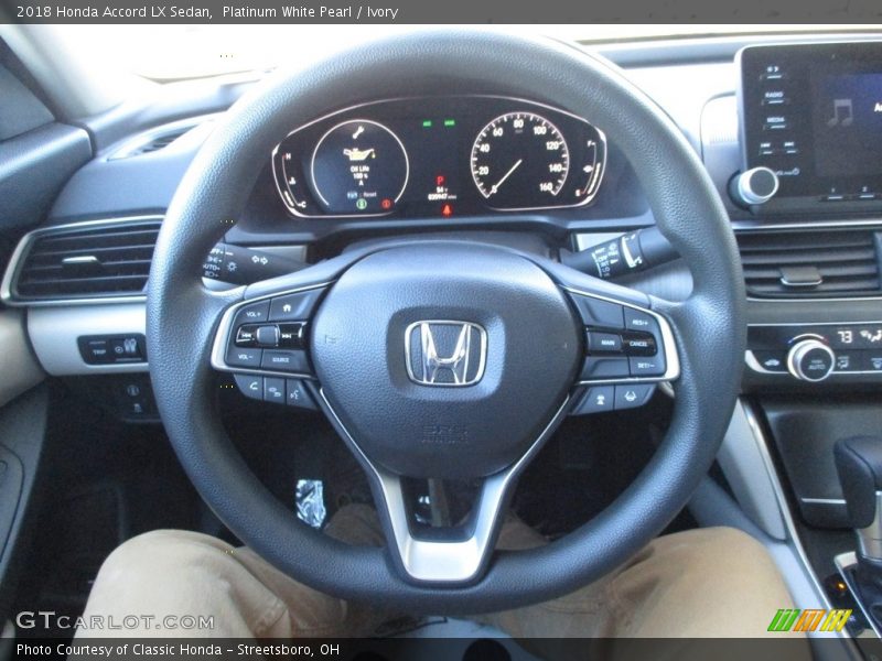 Platinum White Pearl / Ivory 2018 Honda Accord LX Sedan