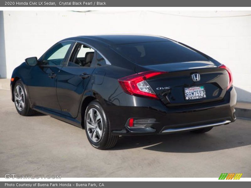 Crystal Black Pearl / Black 2020 Honda Civic LX Sedan