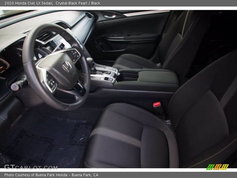 Crystal Black Pearl / Black 2020 Honda Civic LX Sedan